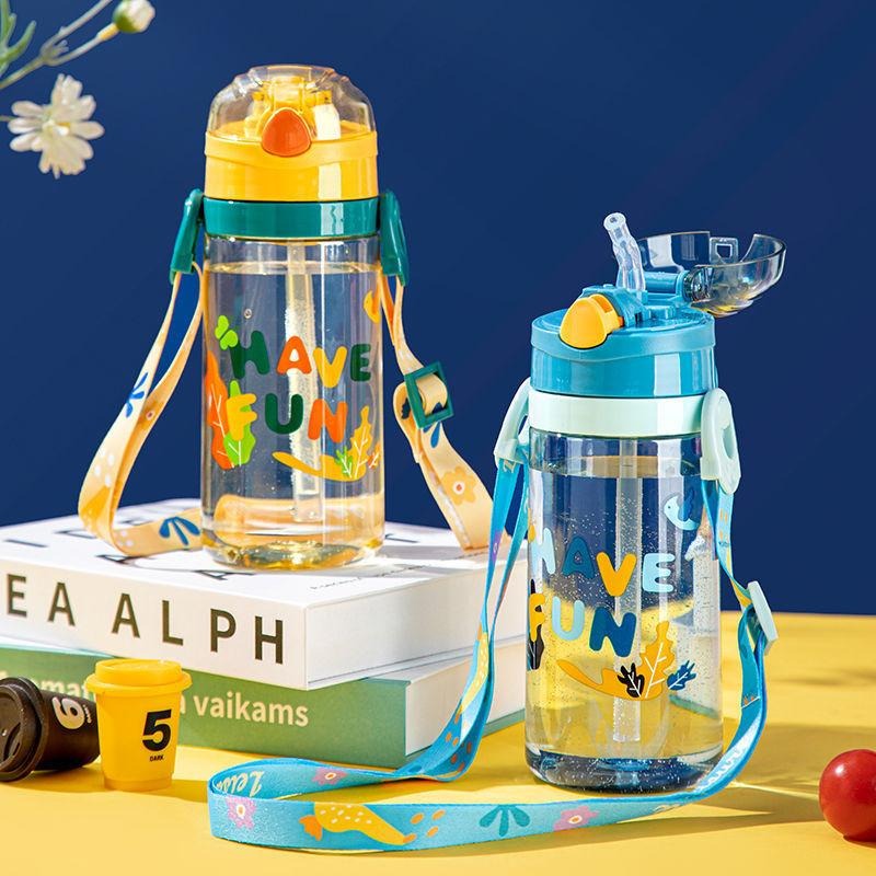 🎀雙生媽の櫥窗🎀 繽紛四色兒童彈跳吸管水壺 520ml 兒童水壺 彈跳吸管-細節圖4