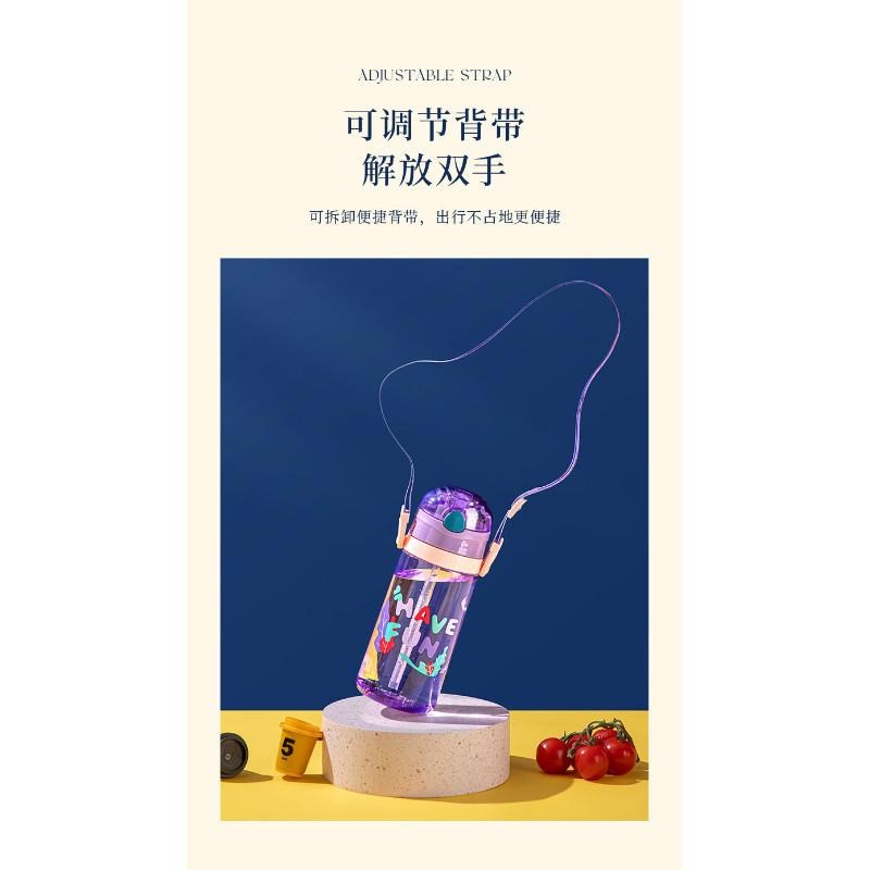 🎀雙生媽の櫥窗🎀 繽紛四色兒童彈跳吸管水壺 520ml 兒童水壺 彈跳吸管-細節圖7