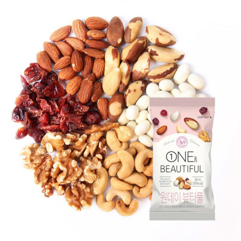 Linling🇰🇷韓國選物｜松鼠堅果🐿️綜合堅果口味 20g｜隨手包零食 杏仁果富含維生素E 維生素B2｜每日堅果-細節圖2