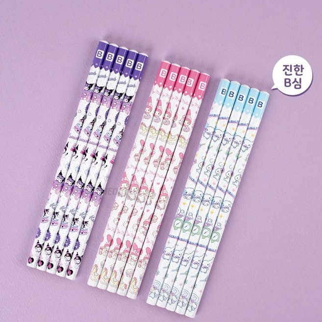 現貨｜大耳狗六角鉛筆 5支入 B筆芯｜小學生鉛筆 六角鉛筆 三麗鷗 卡通鉛筆-細節圖4