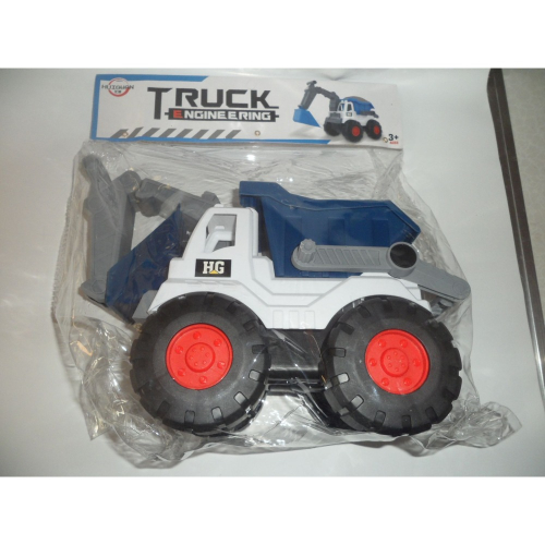 全新未拆 塑膠 模型 玩具 工程車 ( 挖土機 挖土裝載車 )