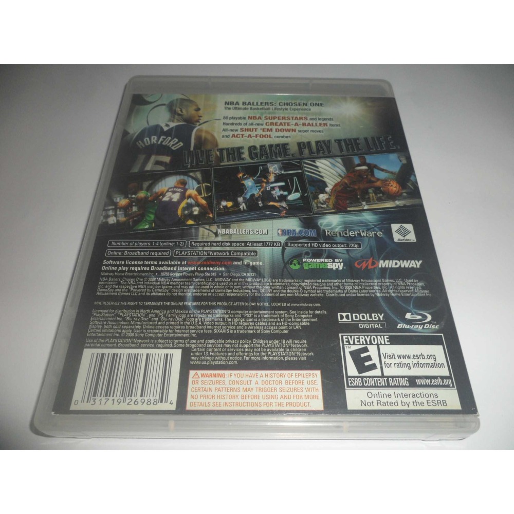 PS3 NBA Ballers Chosen One 職籃明星鬥牛賽 英文版-細節圖2