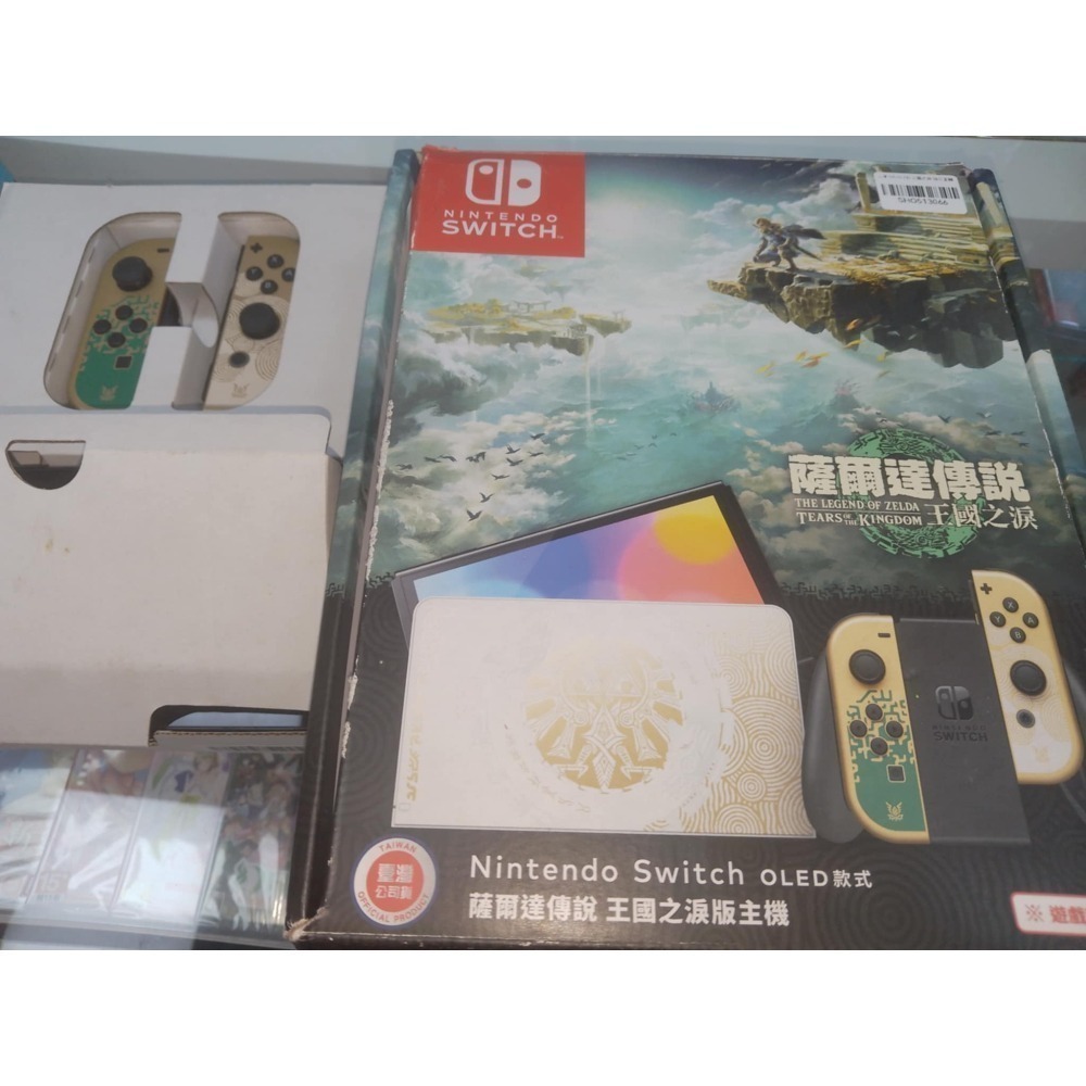 二手 任天堂 Nintendo Switch OLED 主機 薩爾達傳說 王國之淚 限定版 特仕版-細節圖2