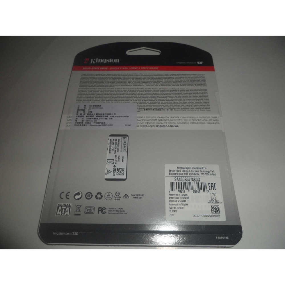 Kingston 金士頓 480G 2.5吋 SATA SSD 固態硬碟 ( 近全新裝機拆下 )-細節圖2