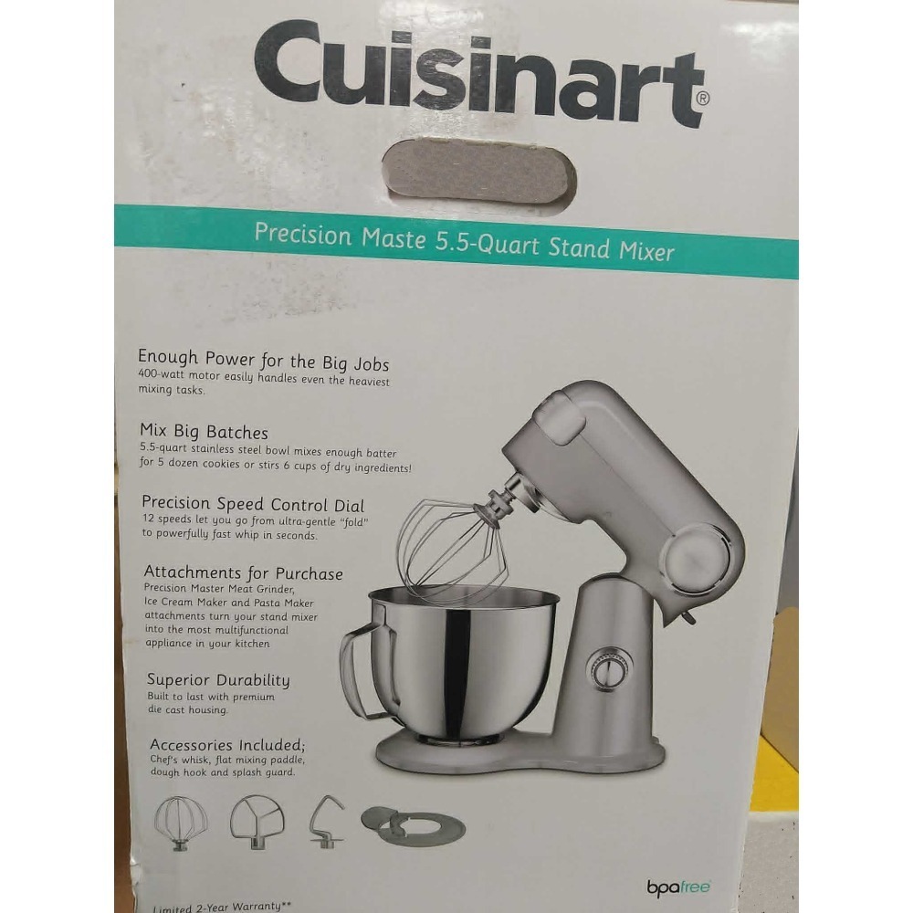 全新 Cuisinart 美膳雅 5.2公升 12段速 桌上型抬頭式攪拌機 ( SM-50BCTW )-細節圖4