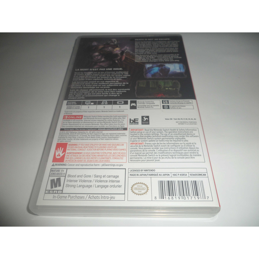 Switch NS 黎明死線 DEAD BY DAYLIGHT 中文版-細節圖2
