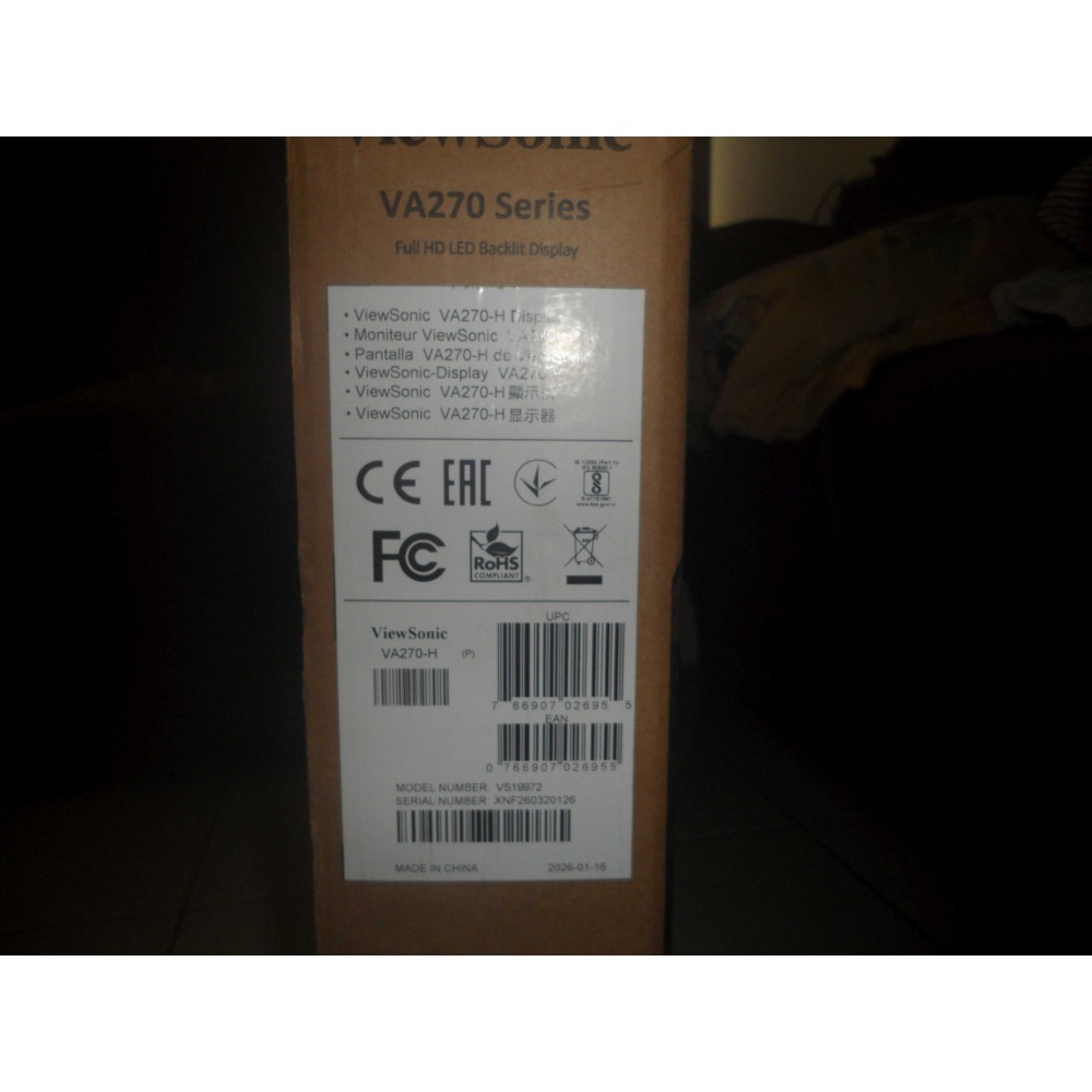 全新 ViewSonic VA270-H 27型 100Hz FHD 廣視角螢幕( IPS/1ms/HDMI/抗藍光 )-細節圖3