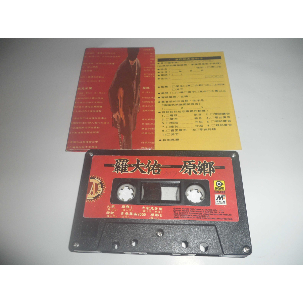 二手 羅大佑 原鄉 錄音帶 卡帶 專輯-細節圖3