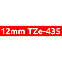 Brother TZe-415 425 435 445 455 465護貝標籤帶 (6mm~36mm紅底白字) 副廠系列-規格圖1