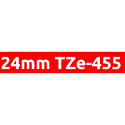 Brother TZe-415 425 435 445 455 465護貝標籤帶 (6mm~36mm紅底白字) 副廠系列-規格圖1