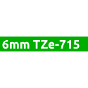 Brother TZe-715 725 735 745 755 765護貝標籤帶 (6mm~36mm綠底白字) 副廠系列-規格圖1