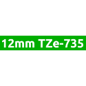 Brother TZe-715 725 735 745 755 765護貝標籤帶 (6mm~36mm綠底白字) 副廠系列-規格圖1