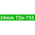 Brother TZe-715 725 735 745 755 765護貝標籤帶 (6mm~36mm綠底白字) 副廠系列-規格圖1