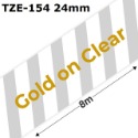 Brother TZe-114 124 134 144 154 164護貝標籤帶 (6mm~36mm透明底金字)副廠系列-規格圖1