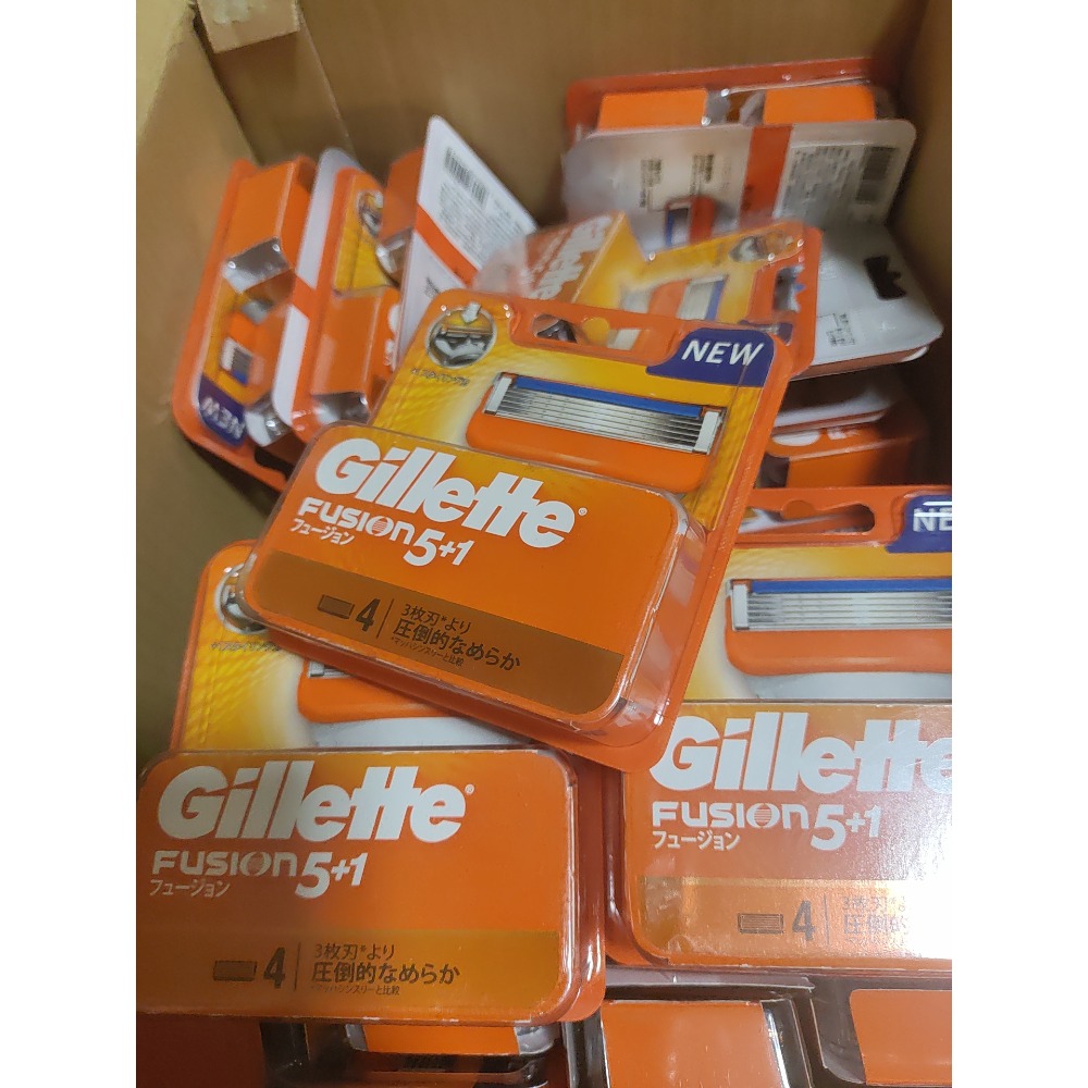 庫存品清倉 原廠公司貨吉列 gillette fusion proshield 鋒護 頂級 五刀片 5+1 四入裝。-細節圖2
