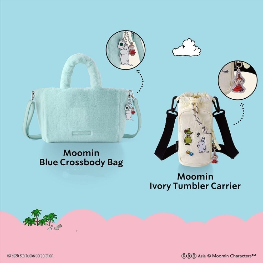 泰國 星巴克 嚕嚕米 STARBUCKS 托特包 保溫杯 保溫杯袋 鑰匙圈 馬克杯 冷水杯-細節圖7