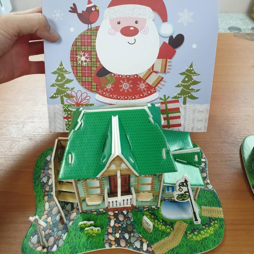 清倉~3D 立體 拼圖~公主城堡 森林小屋 聖誕老人的家-細節圖3