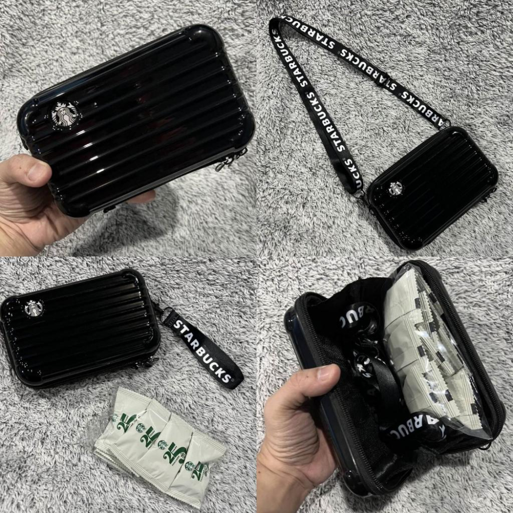 清倉~泰國 星巴克 Starbucks 行李箱包 側背包 收納包 化妝包-細節圖2