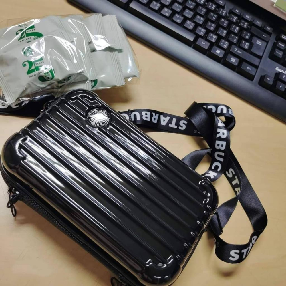 清倉~泰國 星巴克 Starbucks 行李箱包 側背包 收納包 化妝包-細節圖3