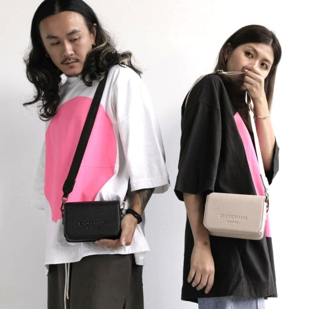 泰國 Chor Chang 郵差包 小方包 側背包 肩背包 中性俐落小包 男女都可以背-細節圖9
