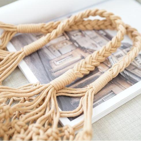 泰國 CHAN 網狀包 肩背包 編織包 設計師手工編織包款 Terminal 21專櫃-細節圖2