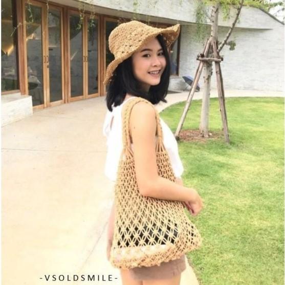 泰國 CHAN 網狀包 肩背包 編織包 設計師手工編織包款 Terminal 21專櫃-細節圖5