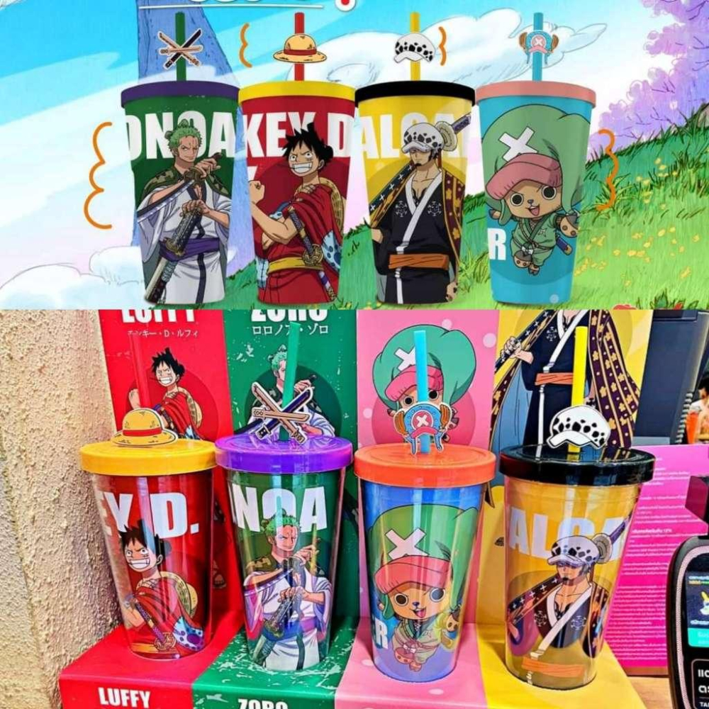 泰國 Katsuya 海賊王 杯 隨身杯 喬巴 魯夫 索隆 瓦特爾·羅-細節圖3