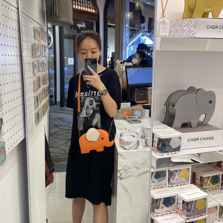 泰國 Chor Chang M 大象包 側背包 斜背包 肩背包-細節圖5