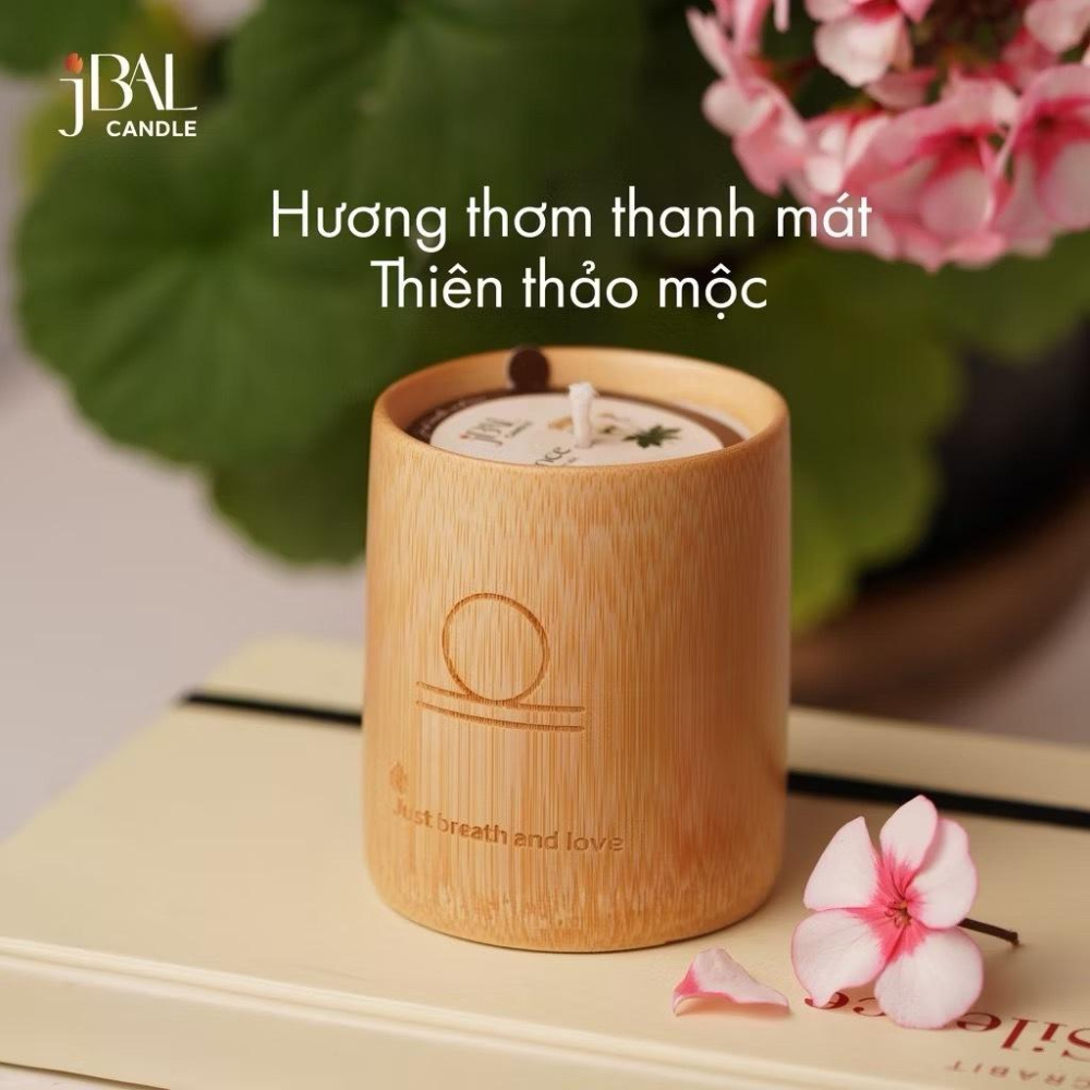 越南 JBAL 香氛 蠟燭 竹罐 大豆香氛蠟燭 可融蠟燈使用 越南香氛第一品牌-細節圖6