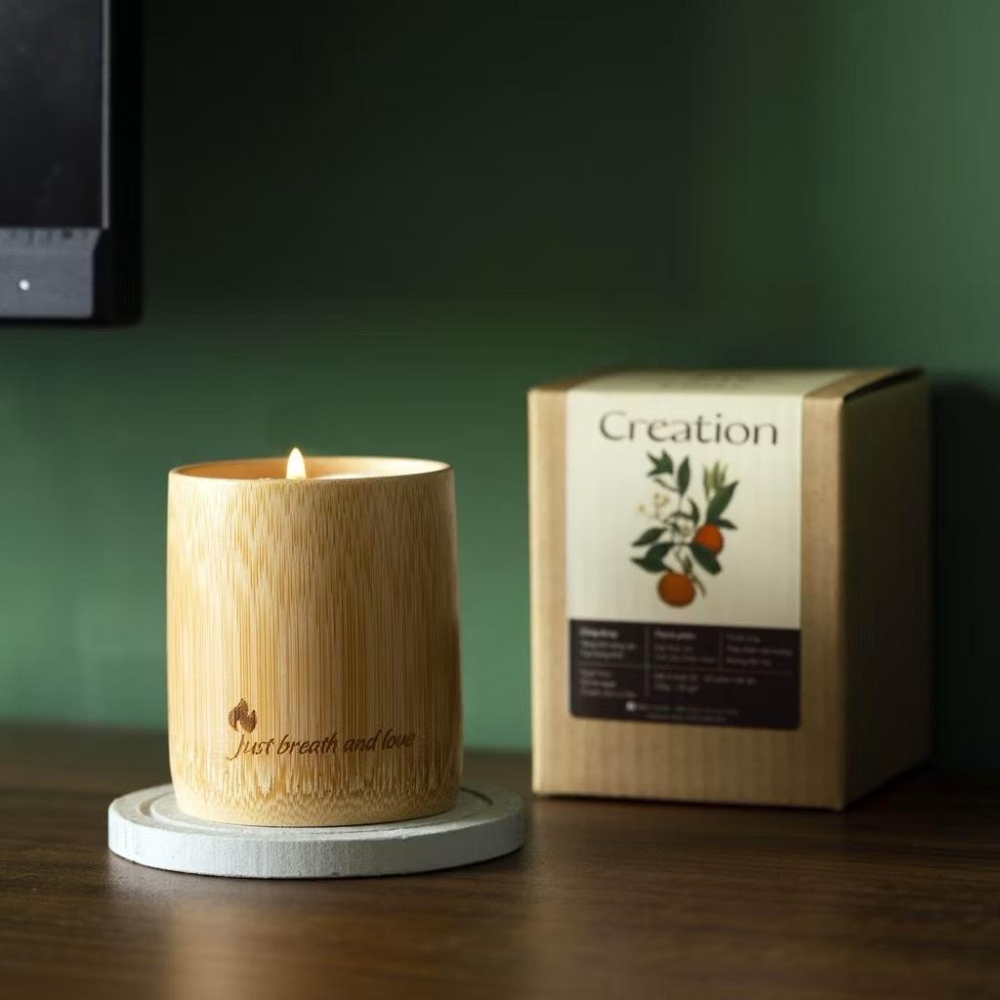 越南 JBAL 香氛 蠟燭 竹罐 大豆香氛蠟燭 可融蠟燈使用 越南香氛第一品牌-細節圖8