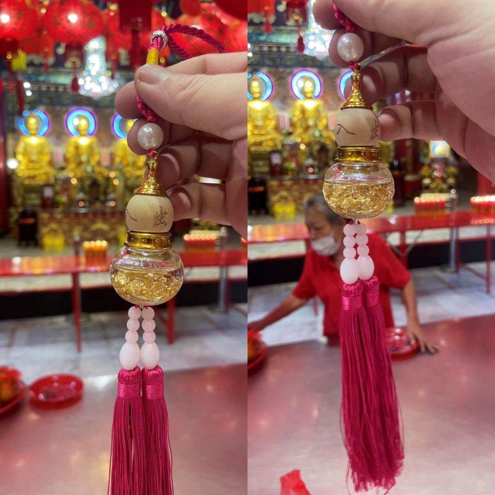 泰國 龍蓮寺 葫蘆 轉運吸財平安 掛飾-細節圖2