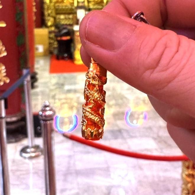 泰國 龍蓮寺 符管 龍柱擎天符管 附佛牌夾-細節圖2