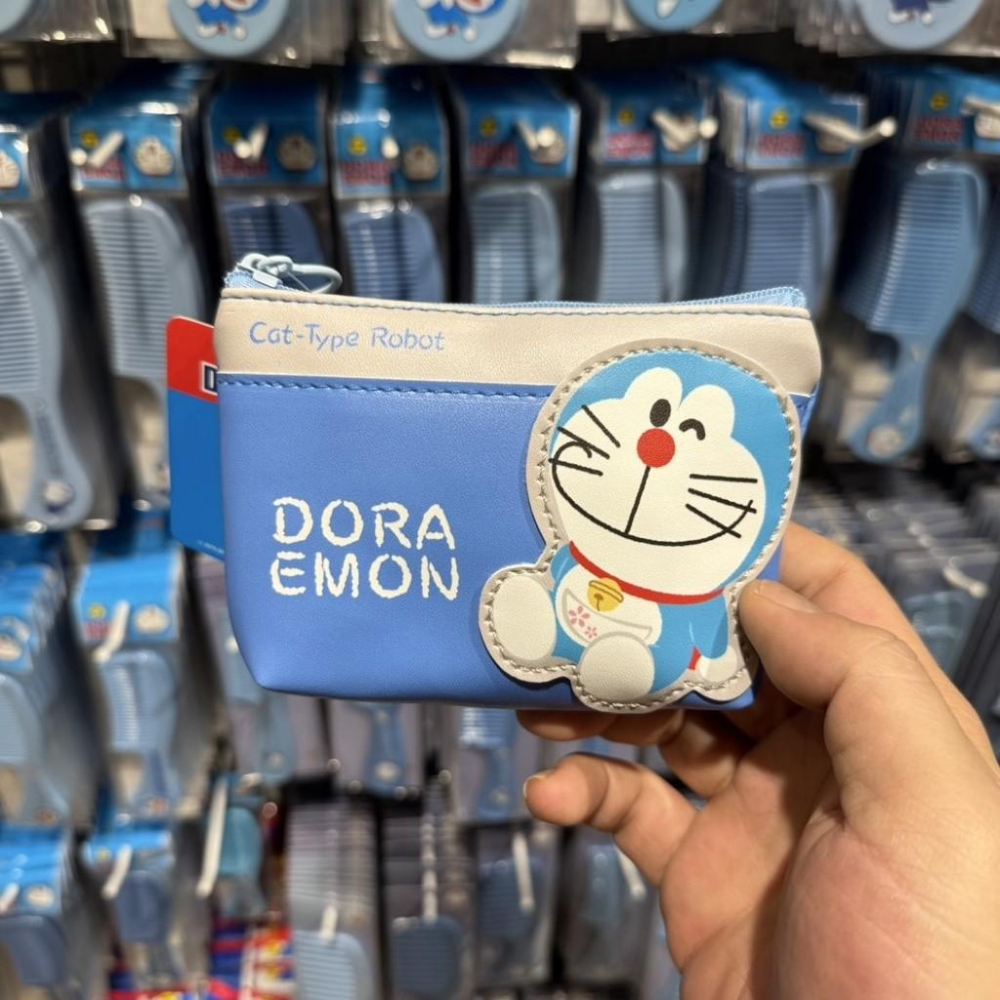 泰國 MOSHI MOSHI 多啦a夢 錢包 皮夾 收納包 零錢包-細節圖2