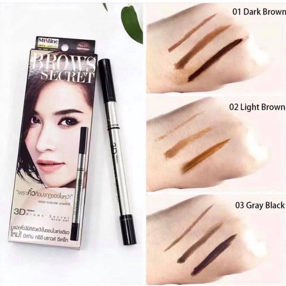 泰國 MISTINE 3D 眉筆 (眉筆 + 眉粉 + 染眉膏)-細節圖4