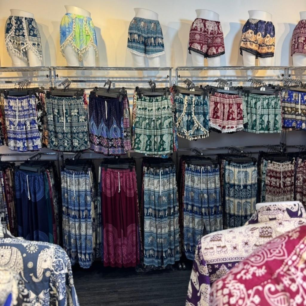 泰國 Moo Deng 彈跳豬 長褲 大象褲 波希米亞風 洽圖洽採購 男女都可以穿-細節圖9