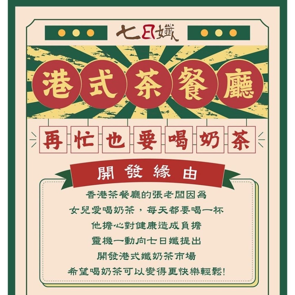 七日孅 港式奶茶 家家生醫-細節圖2