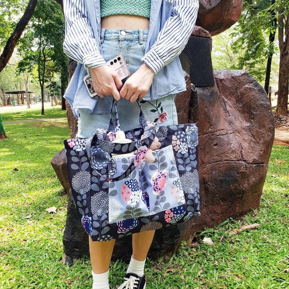 泰國 ZAPPGIRL 托特包 肩背包 馬鞍包 帆布包 潮流設計師包款-細節圖4