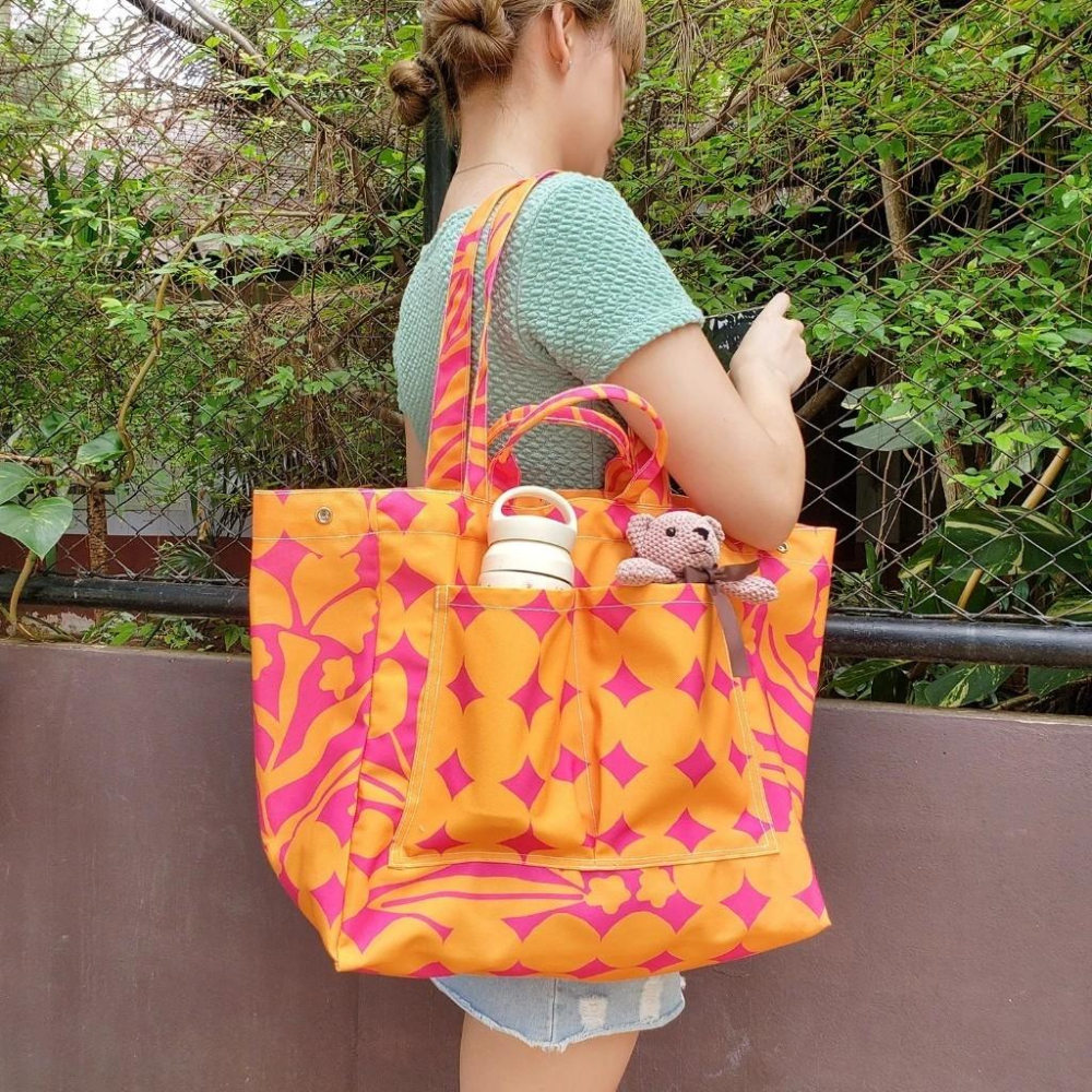 泰國 ZAPPGIRL 托特包 肩背包 馬鞍包 帆布包 潮流設計師包款-細節圖6