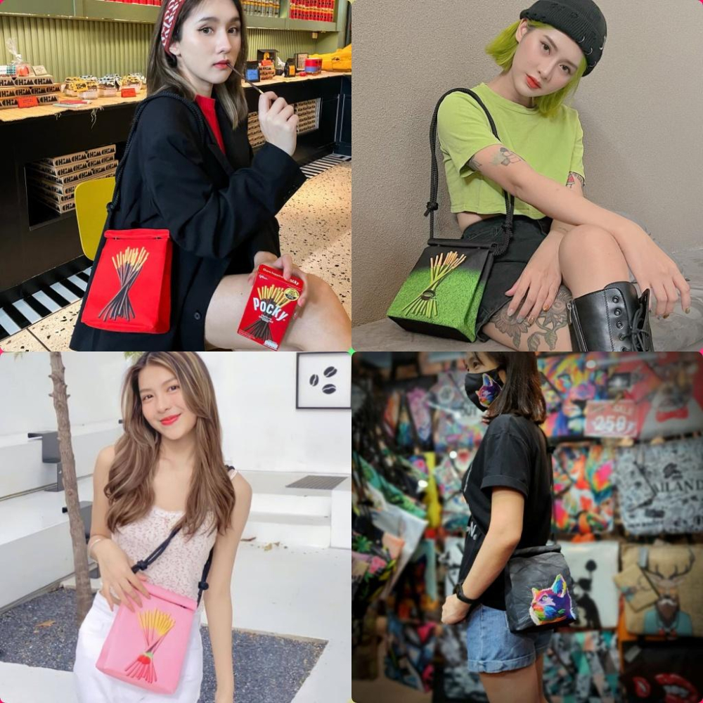 泰國 i-GEN 側背包 斜背包 郵差包 文創百搭款 洽圖洽連線-細節圖2