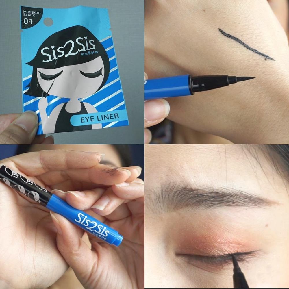 泰國 Sis2Sis 眼線筆 眉筆 午夜啞光黑眼線筆 全天眉筆-細節圖3