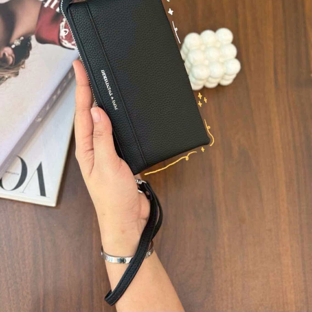 泰國 龍婆本廟 長夾 皮夾 手寫招財經文PONY長夾-細節圖6