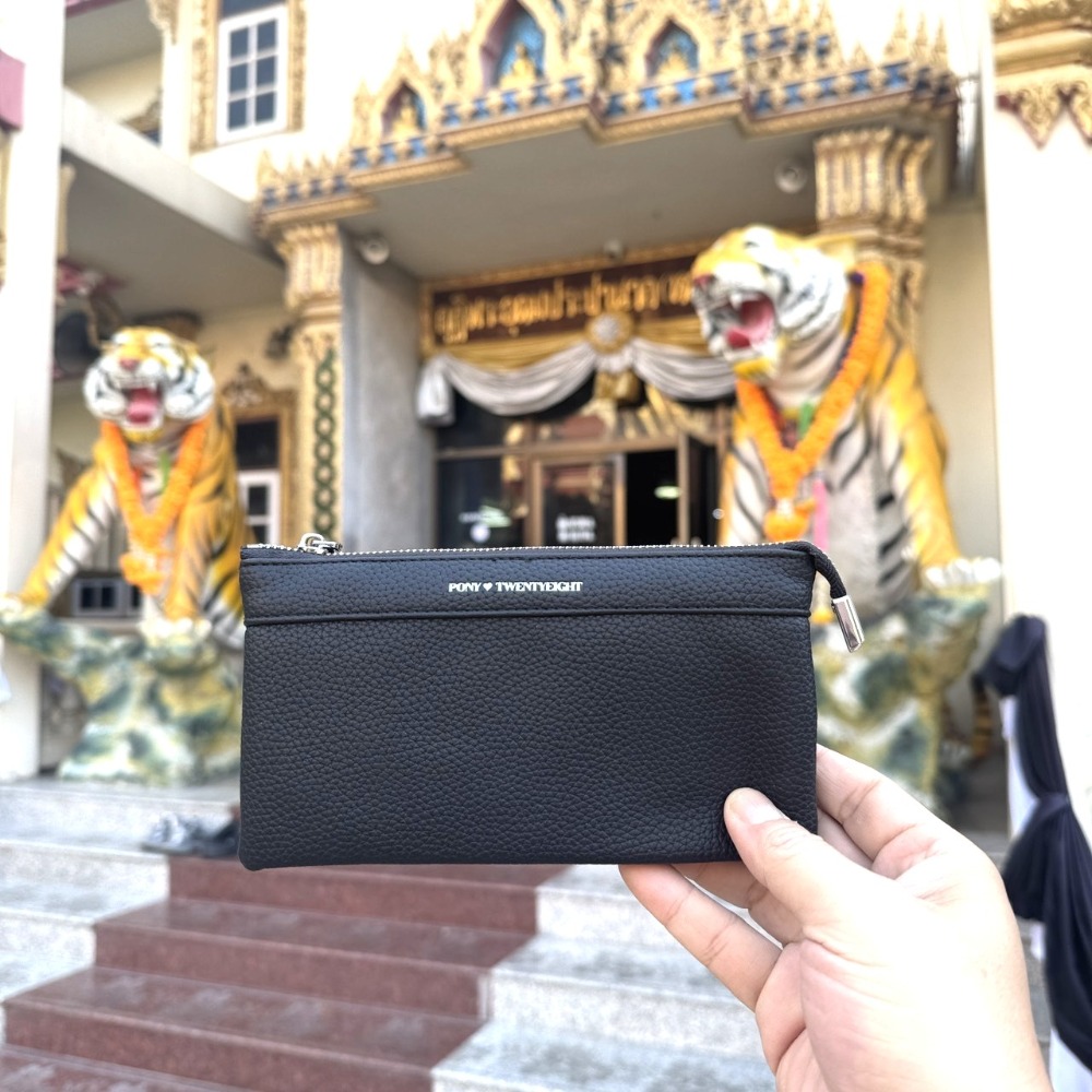 泰國 龍婆本廟 長夾 皮夾 手寫招財經文PONY長夾-規格圖8