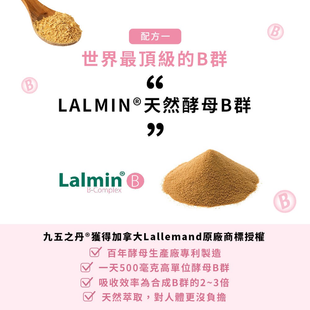 九五之丹 酵母B群+鐵 30顆/包 女性B群 酵母B群 微膠囊鐵 綜合B群 女性保健 愛美族 紅潤好氣色 素食族補給-細節圖4