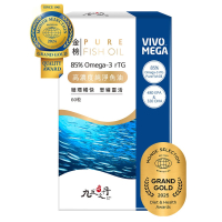 九五之丹 高濃度純淨魚油 60顆/盒 Omega3 DHA EPA rTG型態 挪威魚油 好吞服 無腥味
