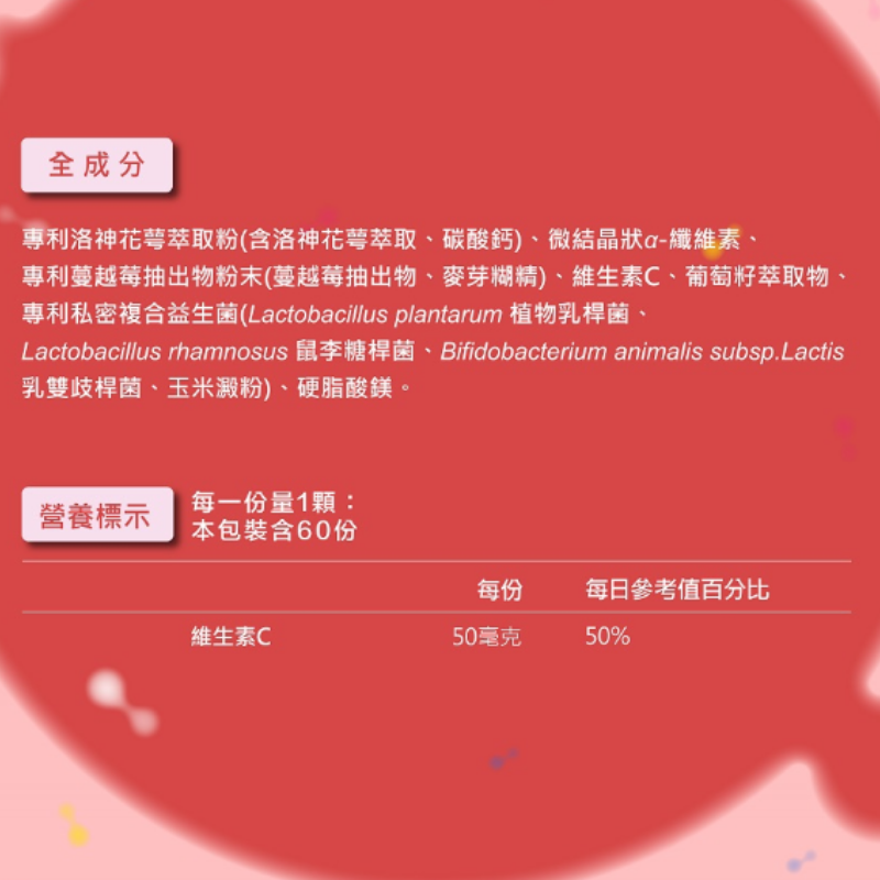瑞士藥廠 蔓越莓益生菌複方膠囊 60顆/盒 蔓越莓 原花青素 維他素C 甘露糖 女性保健 私密處保養-細節圖3