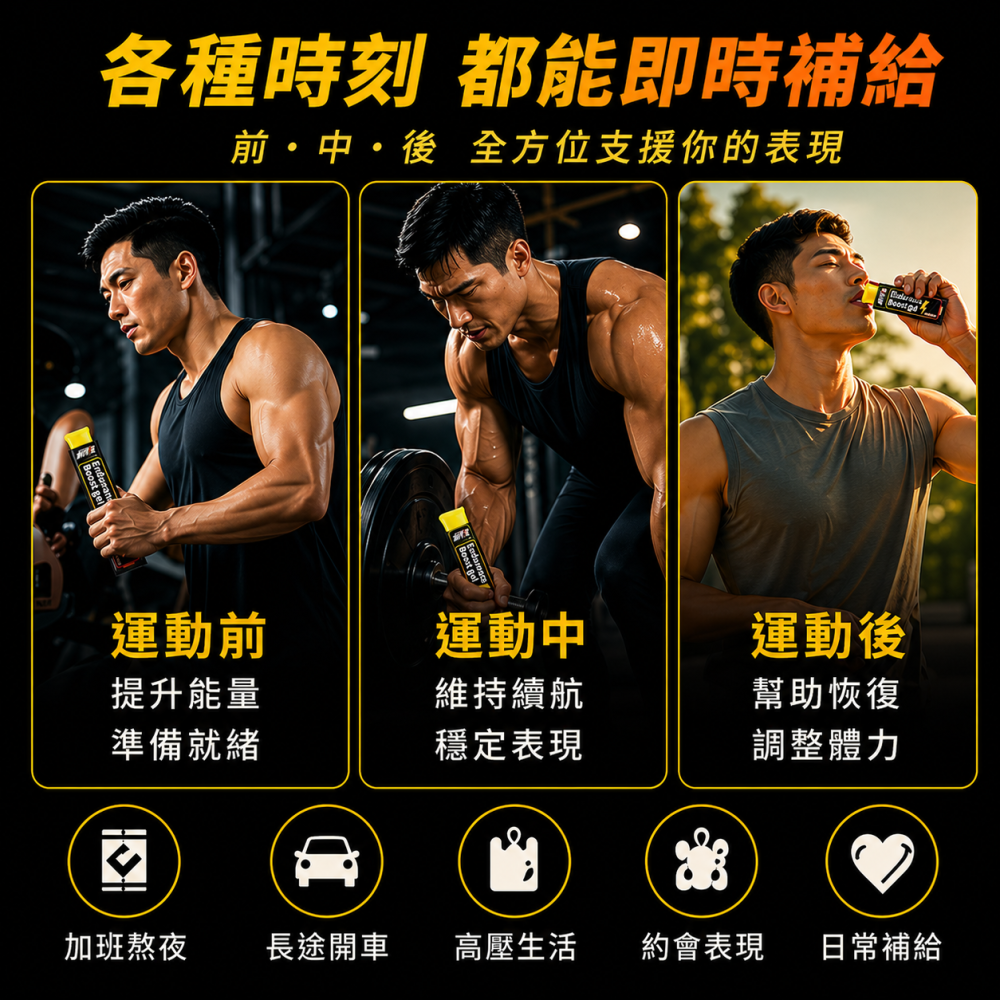 果利生技 利得強 能量補給果凍條 10條/盒 黑瑪卡 BCAA 牛磺酸 薑黃萃取 運動補給-細節圖5