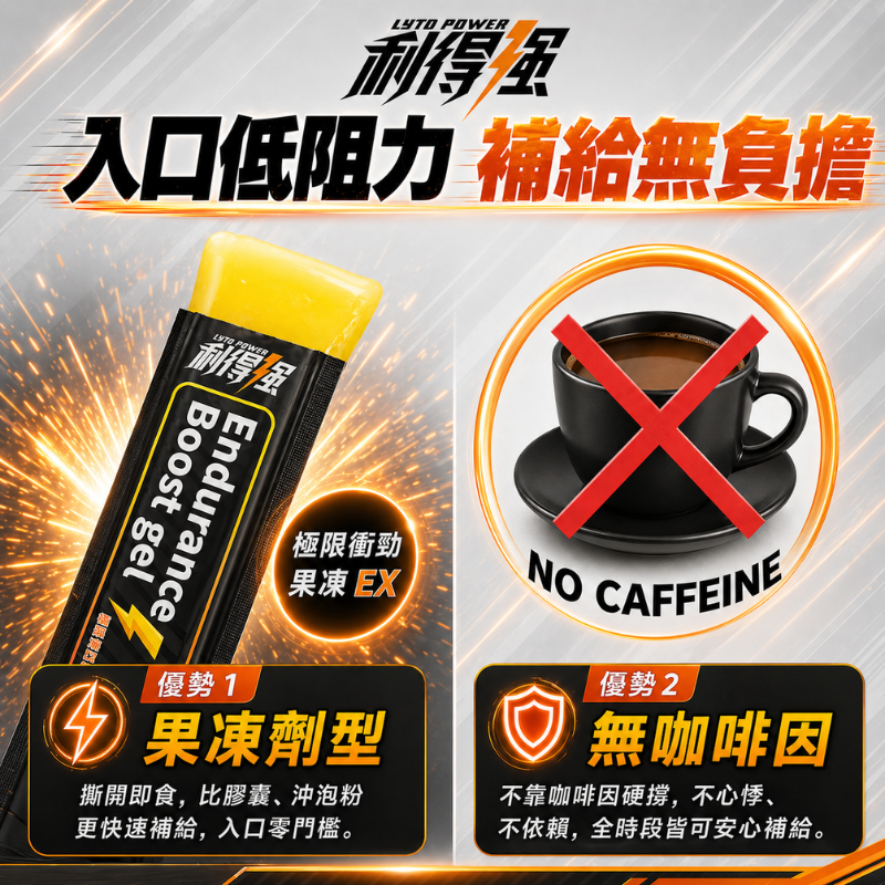 果利生技 利得強 能量補給果凍條 10條/盒 黑瑪卡 BCAA 牛磺酸 薑黃萃取 運動補給-細節圖6