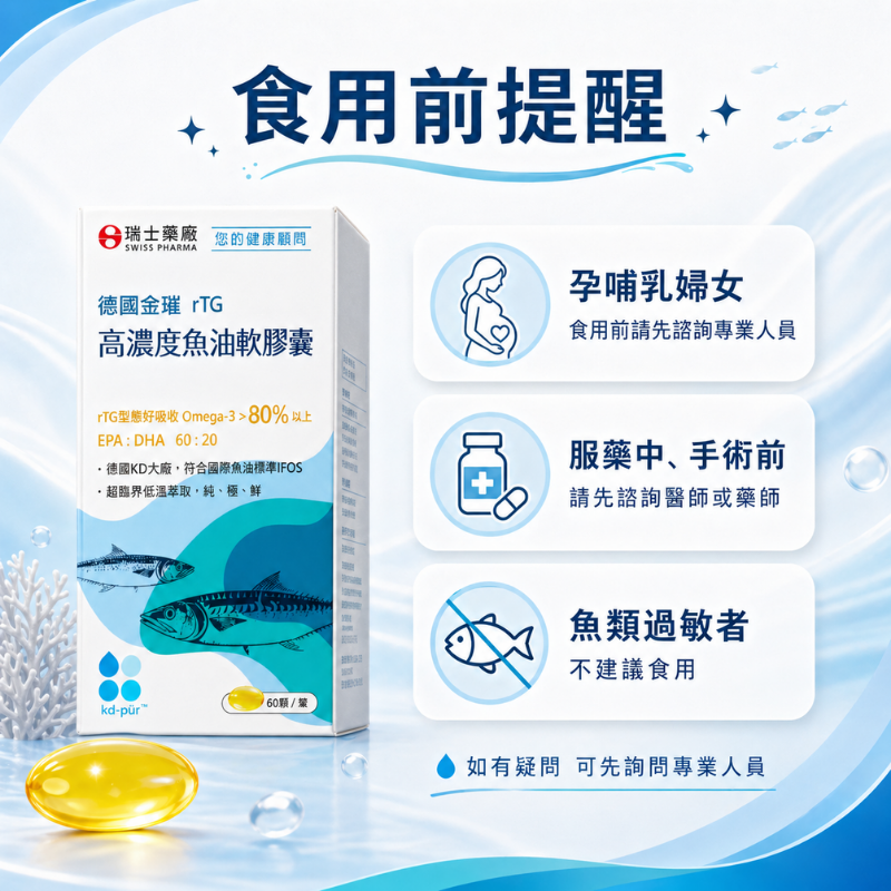 瑞士藥廠 高濃度魚油軟膠囊 60顆/罐 rTG型態 Omega-3達80%以上 EPA DHA 無腥味 小顆好吞服-細節圖6