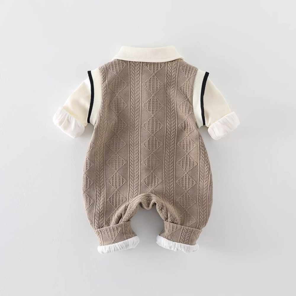 秋冬學院風超萌長袖連體衣-細節圖4