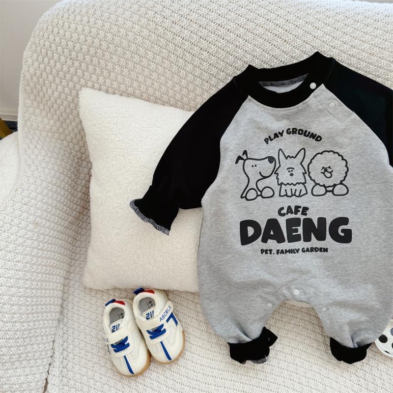 Ins卡通寶寶秋冬連體衣爬行服-規格圖7